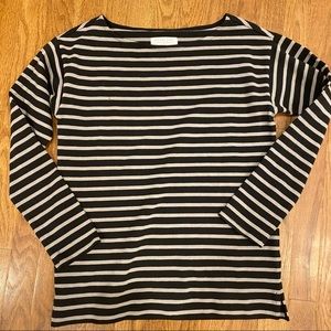 NWOT everlane boatneck cotton stripe small